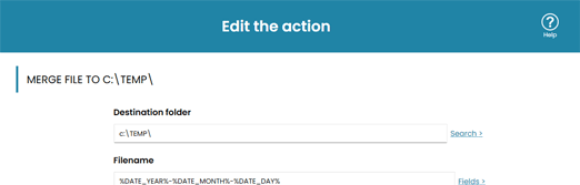 Merge documents into single PDF