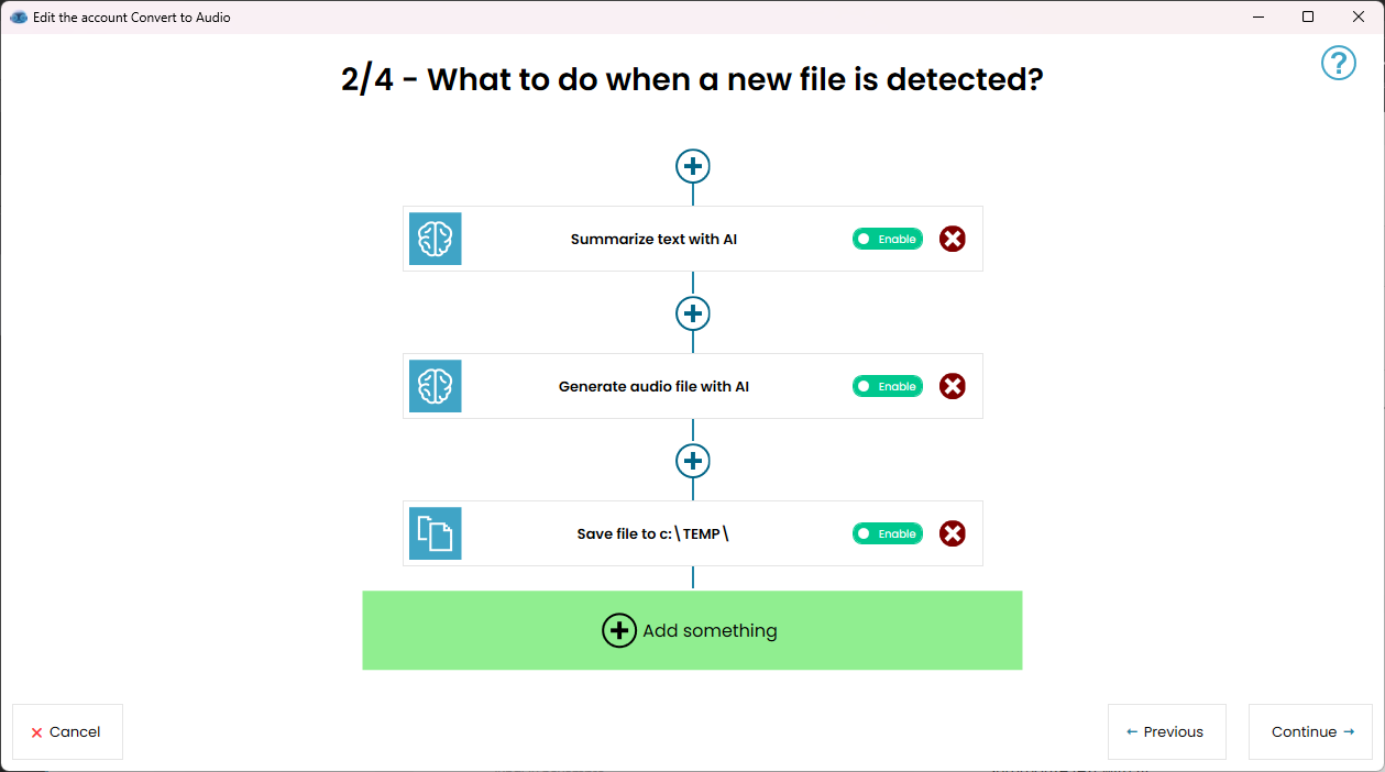 Convert documents to audio automatically